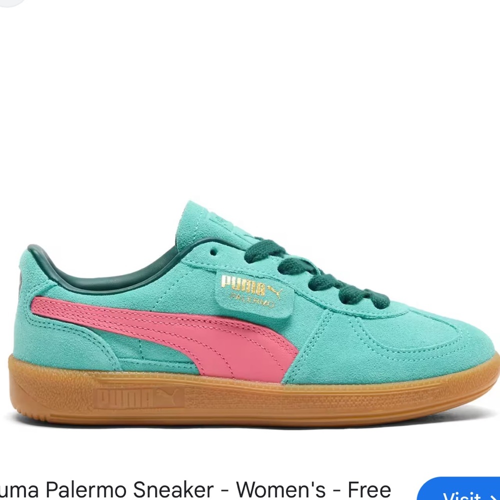 Puma Palermo in Teal & Pink - Size 8.5
